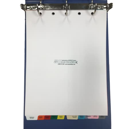 Omnimed Med Chart Divider Set, 11Tab, Preprinted Chart Dividers, Top Open, PK10 220903